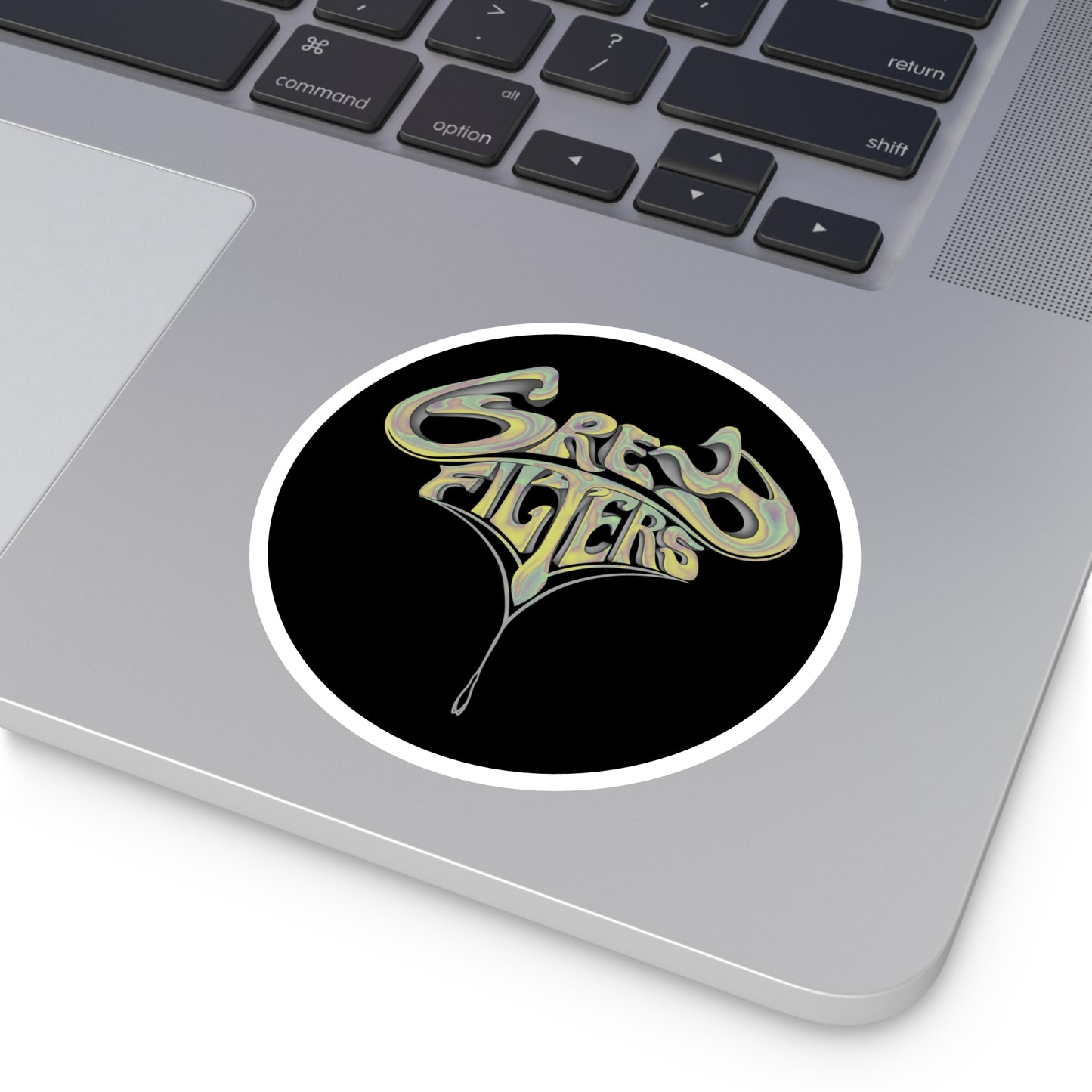 Grey Filters Gold Sticker