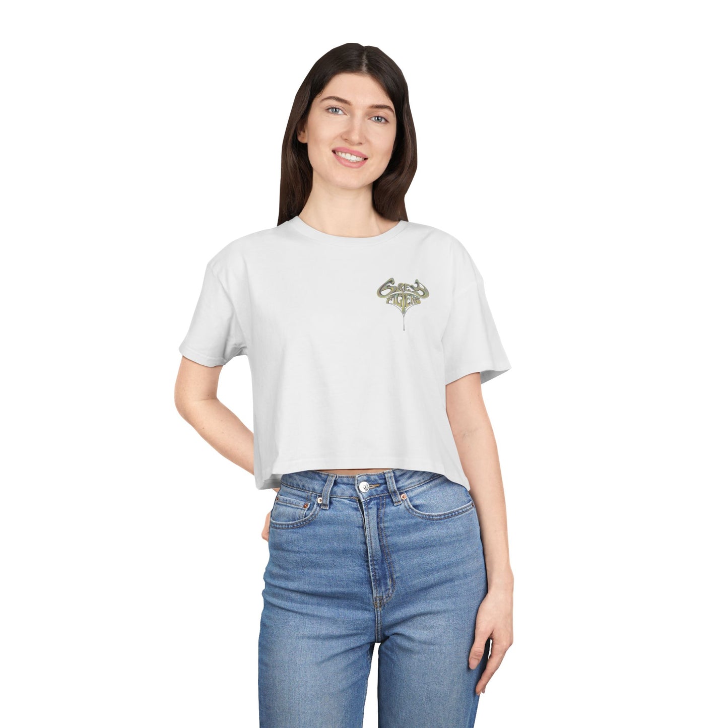 Grey Filters Women's Crop Tee