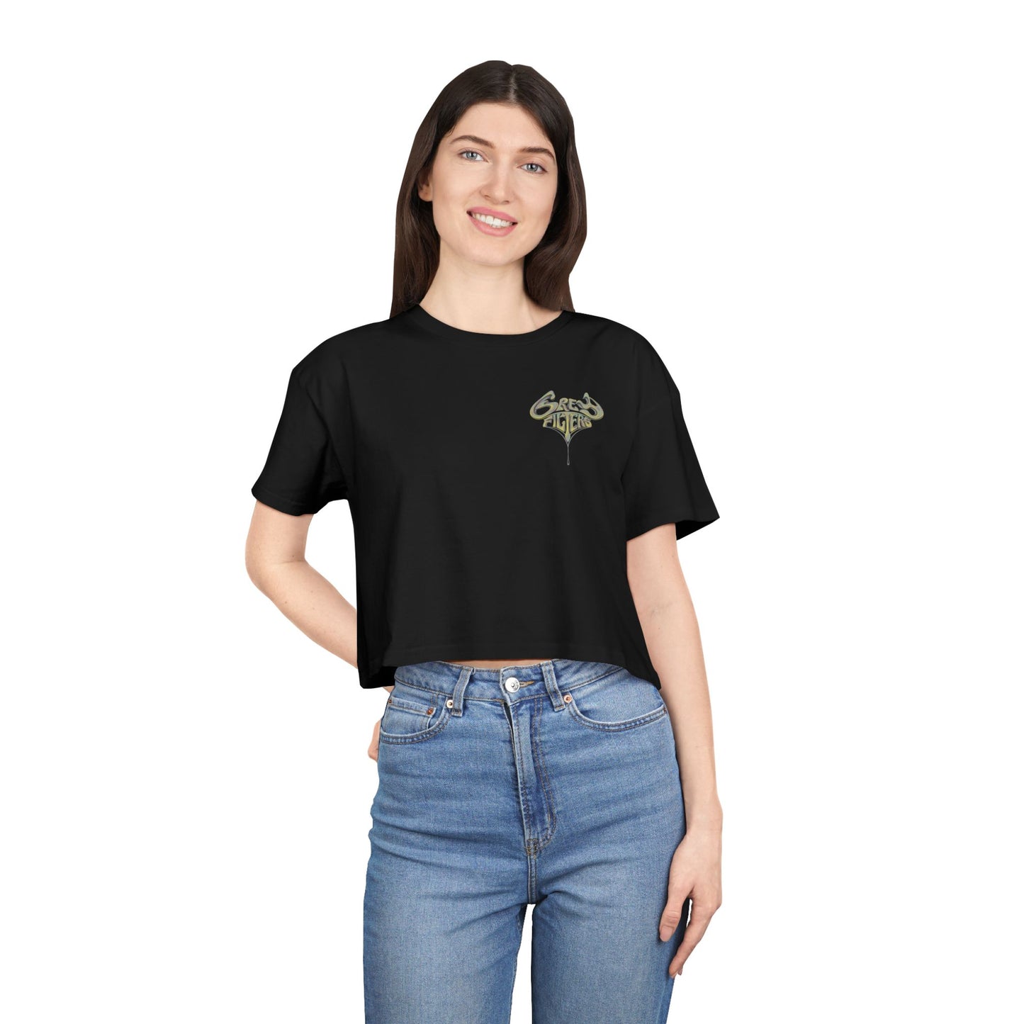 Grey Filters Women's Crop Tee