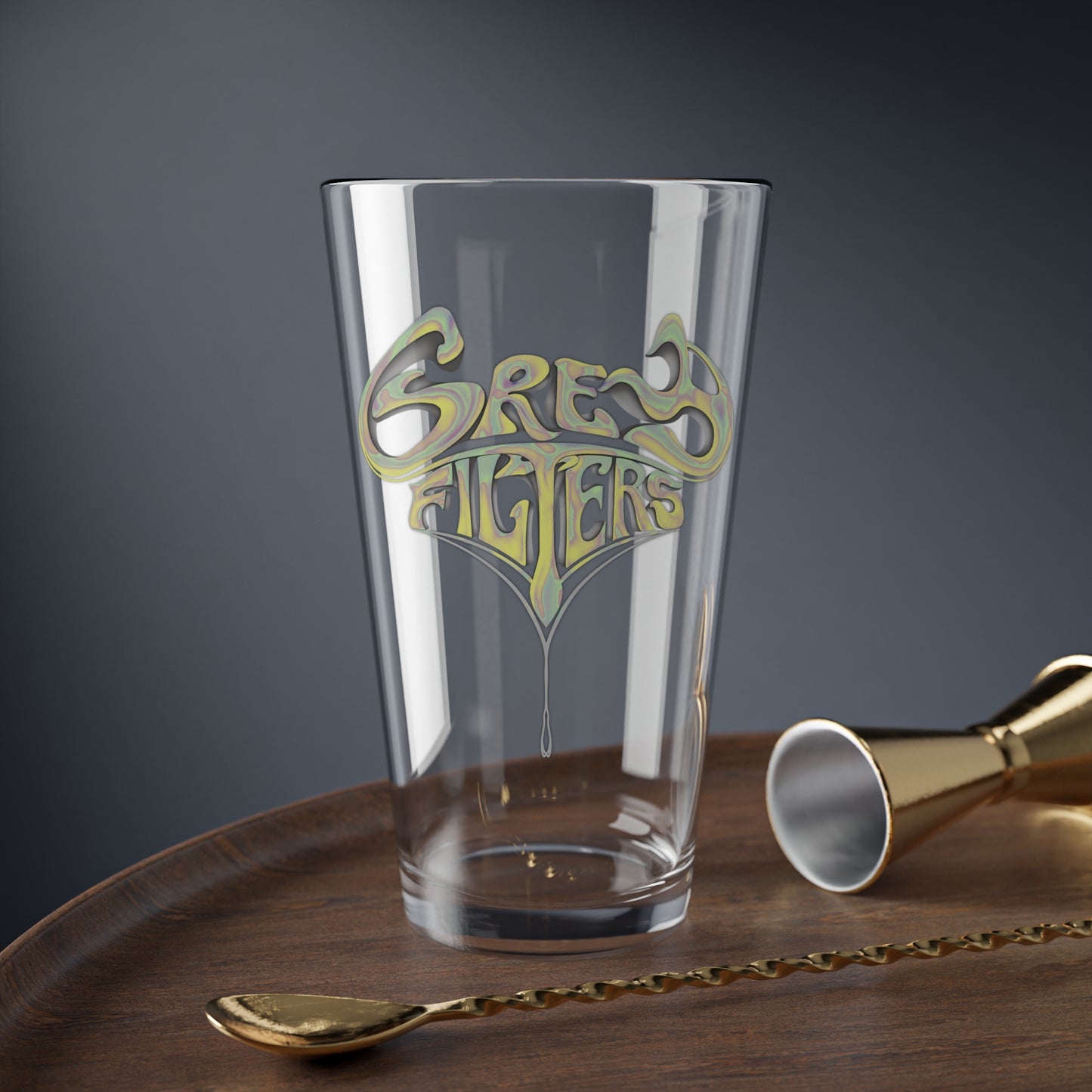 Grey Filters Gold Glass