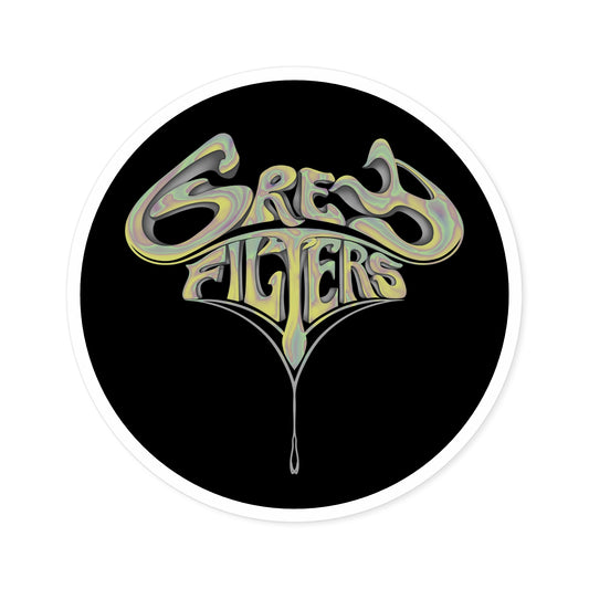 Grey Filters Gold Sticker
