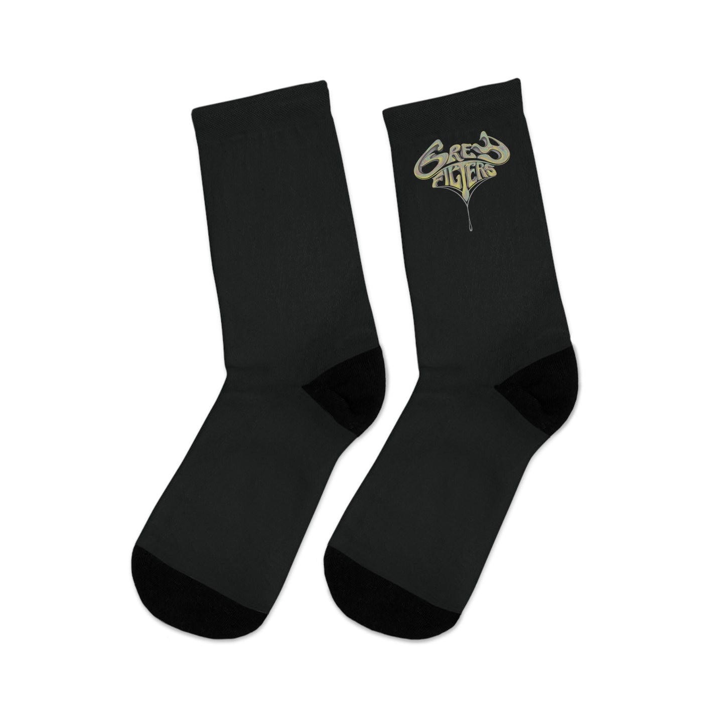 Grey Filters Gold Socks