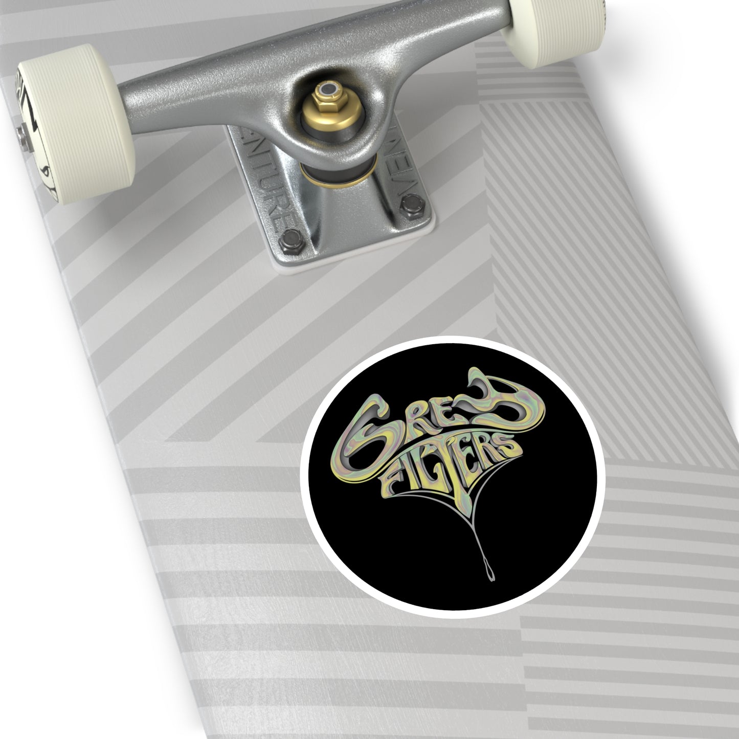Grey Filters Gold Sticker