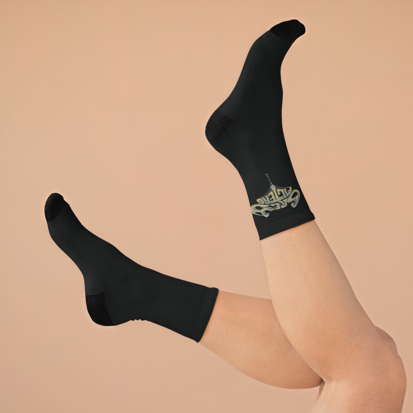 Grey Filters Gold Socks